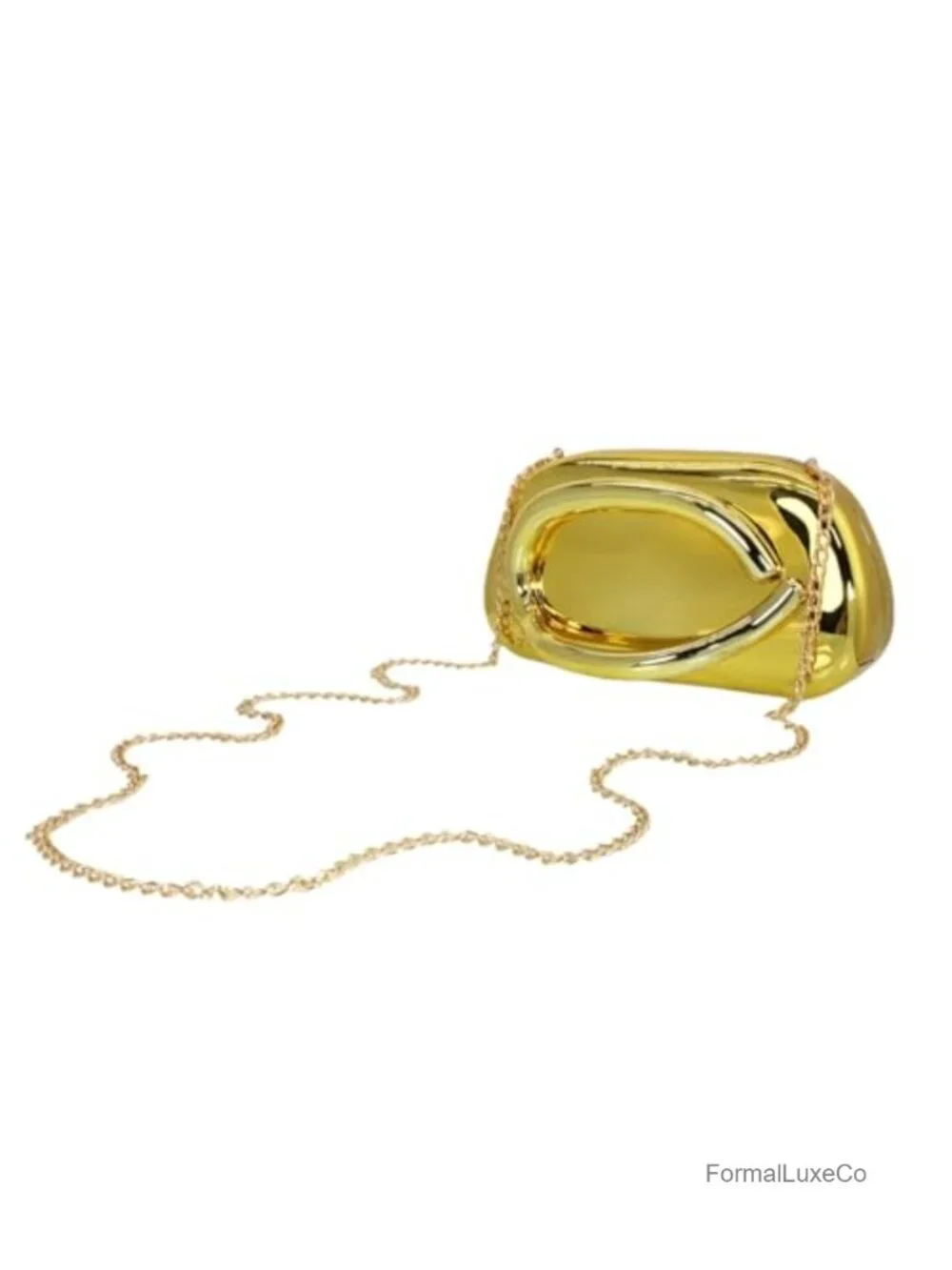Acrylic Evening Clutch Purse with Metal Handle Unique Shoulder Bag